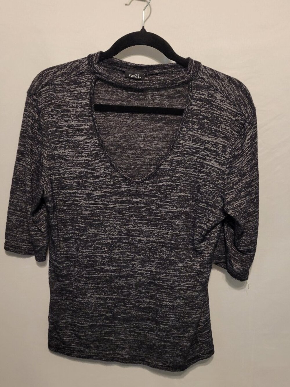 Rue 21 Black and Gray top